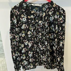Zara button up blouse